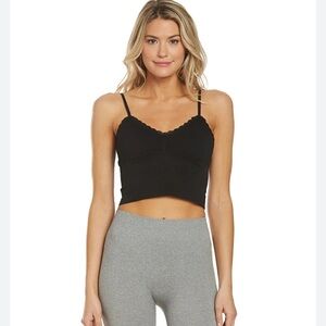 Free People Layla Brami Lace Trim Bra Cami Crop Top NWT Women's XS/S